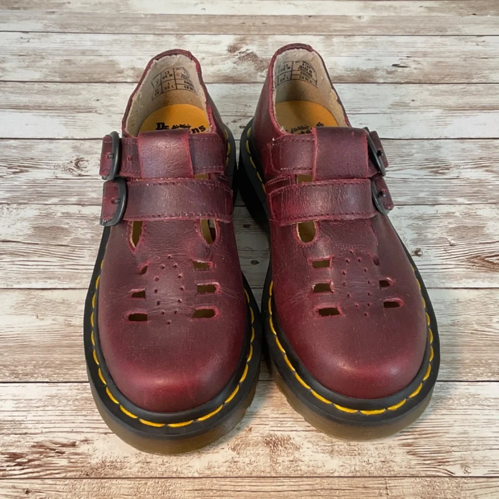 SALE‼️DR MARTENS KIDS COLLECTION OXFORDS CLASSIC MARY JANE 2 BUCKLE STRAP 13 EUC